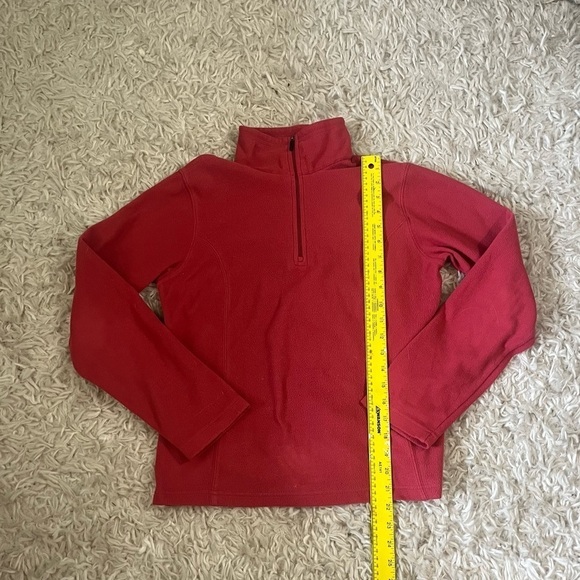 Lands End Fleece Pink 1/4 Zip Women’s Small - Picture 6 of 6